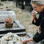 grieving widow