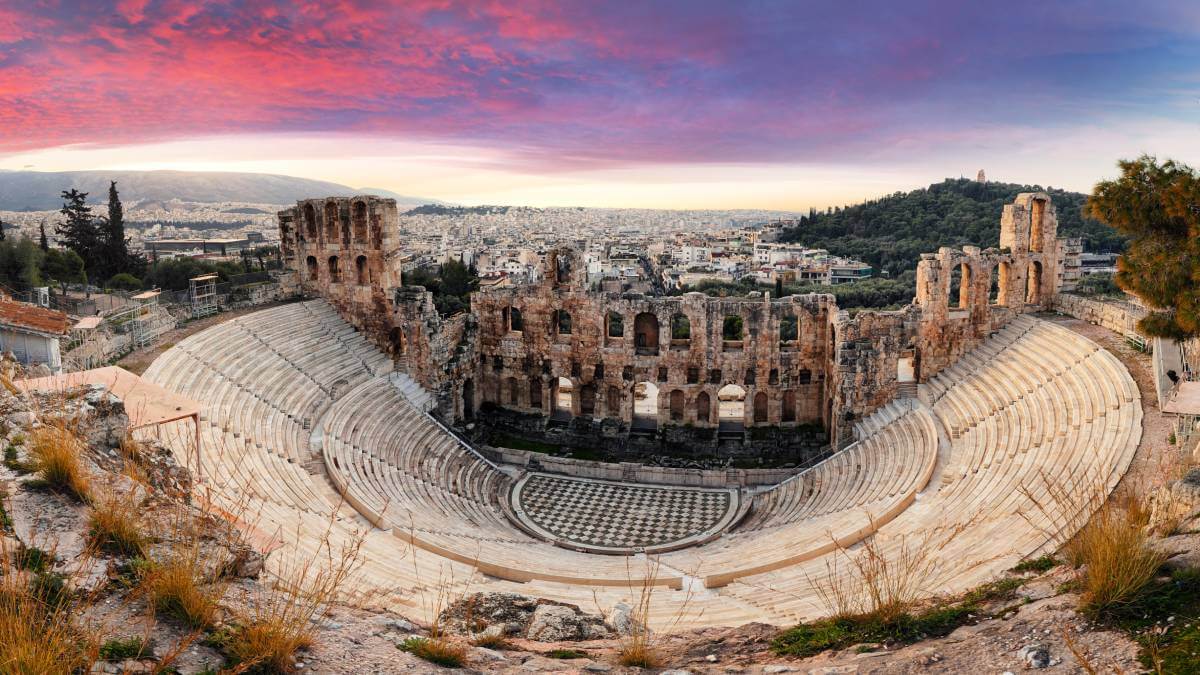 Herod theatre in Greece