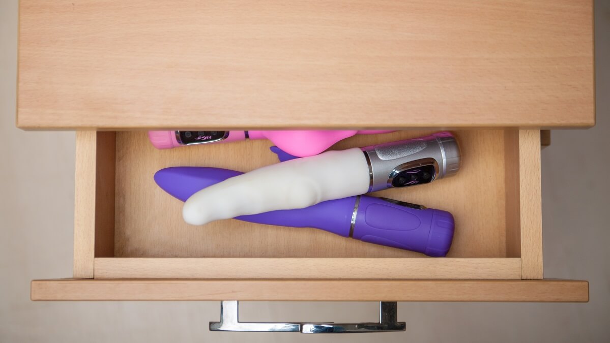 sex toys in a drawer