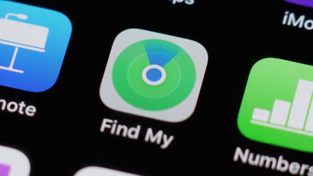 find my device icon on phone screen