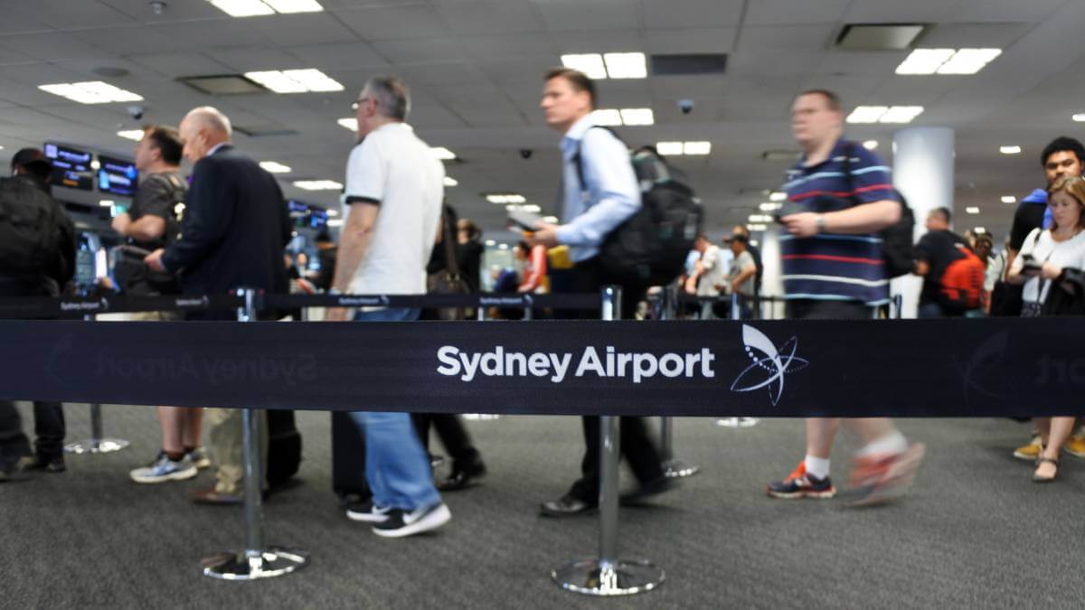 Queuing at Sydney airport