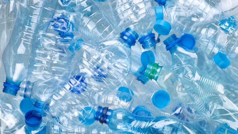 A load of plastic water bottles