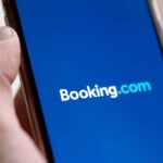 Booking.com on a mobile phone
