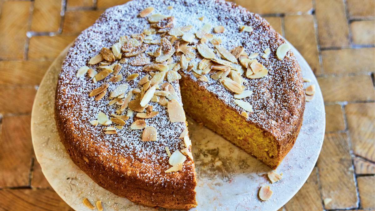Carrot and almond cake