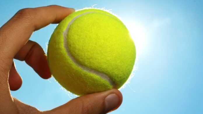 A tennis ball for handball