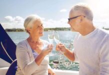 Couple enjoying a cruise