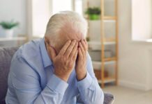 Man struggling with his mental health