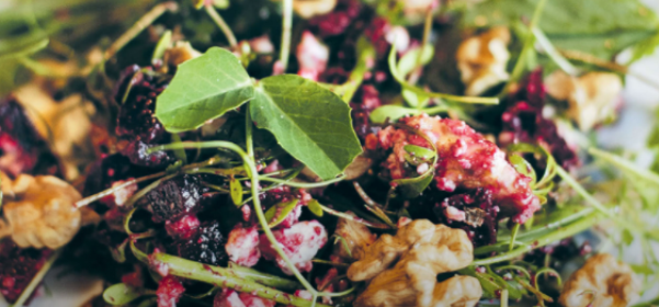 Super salad – seasonal beetroot, walnut and feta
