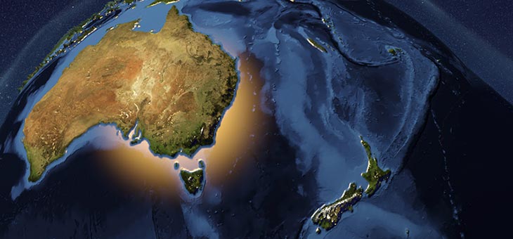 trans tasman map