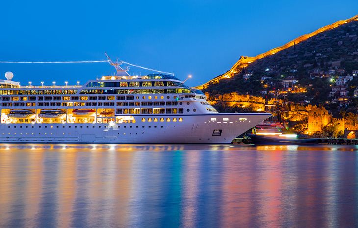 cruise ship in harbour