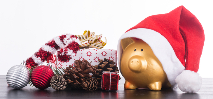 Piggy bank Christmas