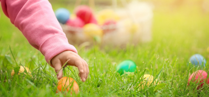 Easter, Jesus and egg hunts