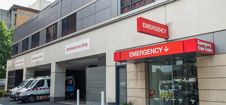 emergency ward at a hospital