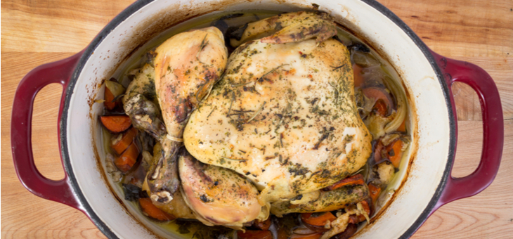 One-Pot Roast Chicken Dinner means no mess to clean up