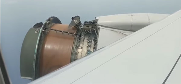 Engine breaks apart mid-air on San Francisco flight