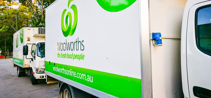 woolworths delivery trucks