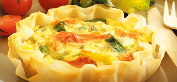 Light Salmon Quiche – so simple and so healthy