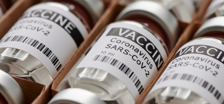 bottles of coronavirus vaccine