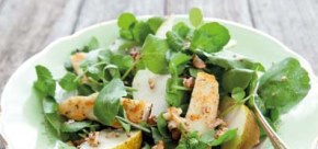 Barbecued Snapper with Pear and Walnut Salad