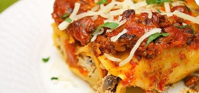 Chicken and Mushroom Cannelloni