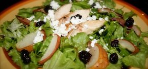 Chicken, Pear and Blueberry Salad