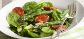 Chorizo and Asparagus Salad