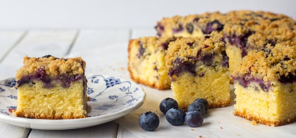 Easy and tasty blueberry buttermilk coffee cake