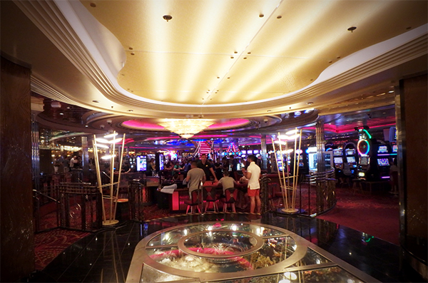 view of the casino onboard the explorer of the seas superliner