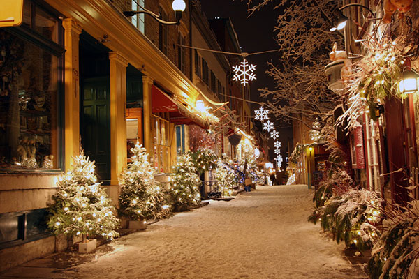 white christmas in canada quebec